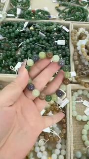千载一玉母亲节礼物和田玉手串男女款圆珠玉手链 玉石手串 寓意前程顺