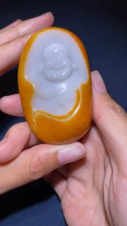 和田玉籽料 弥勒佛