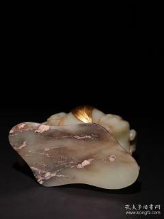【辽金 和田玉包金骆驼摆件】