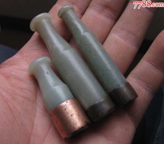 老和田玉烟嘴3个-烟嘴-7788收藏